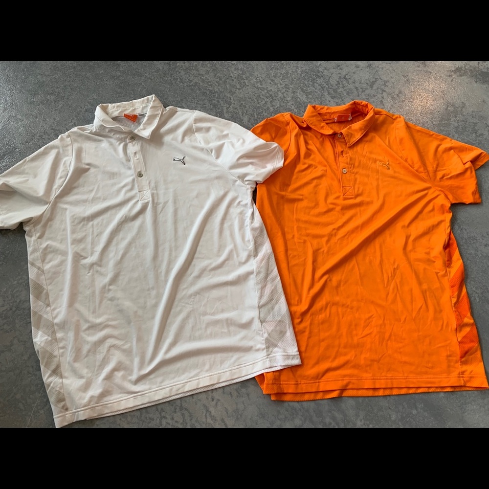 Lot of 2 Puma Golf Shirts